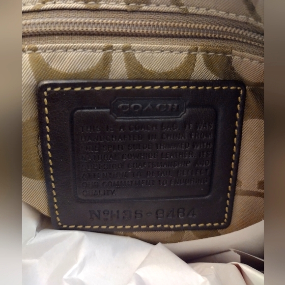 COACH Vintage Rare Brown Suede Fringe Saddlebag Crossbody Nwot 5484 Limited Edit - Picture 14 of 16